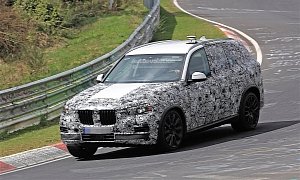 2018 BMW X5 Spied Testing at the Nurburgring, Being Driven on the Limit