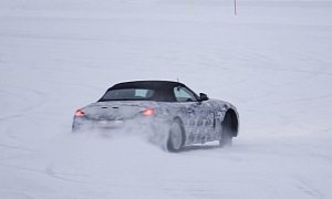 2018 BMW Z5 Spied Drifting In The Snow, It's Tail-Happy And Sounds Great