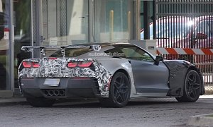 2018 Chevrolet Corvette ZR1 Spied Up Close at GM Milford Proving Ground
