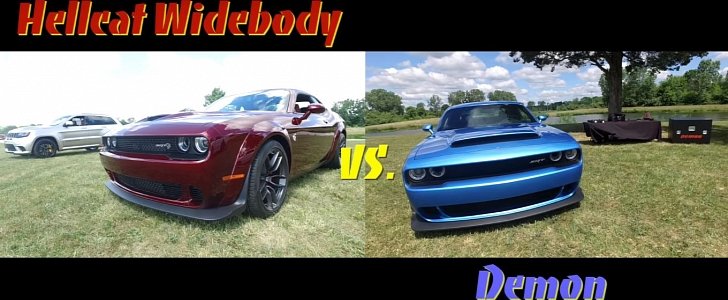 2018 Dodge Challenger Widebody vs. Dodge Challenger Demon Comparison