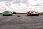 2018 Ford GT Drag Races Lamborghini Huracan RWD Spyder, Packs a Surprise
