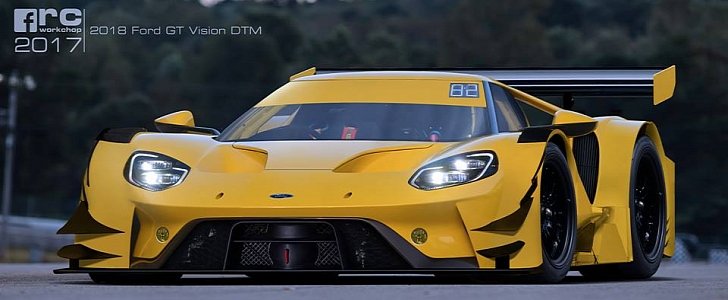 2018 Ford GT DTM Racecar Rendering