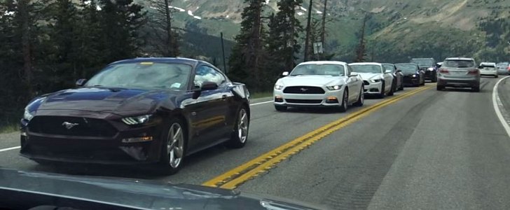 2018 Ford Mustang Convoy Spotted Testing