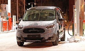 2018 Ford Tourneo Courier Facelift Spied Almost Undisguised
