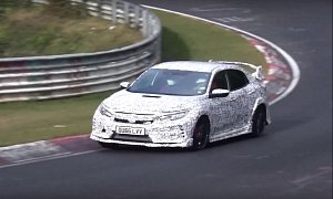 2018 Honda Civic Type R Flies on Nurburgring ahead of US Debut