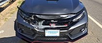 2018 Honda Civic Type R Crashes On the Way Home from the Dealership