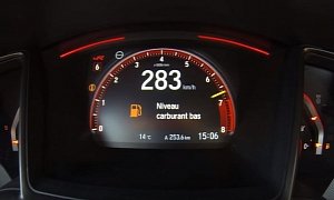 2018 Honda Civic Type R Hits 176 MPH/283 KPH in Autobahn Top Speed Test