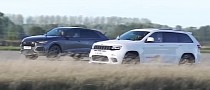 2018 Jeep Grand Cherokee Trackhawk Drag Races Audi RS Q8, Gaps Galore