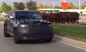2018 Jeep Grand Cherokee Trackhawk Spied, Hellcat SUV Gets Closer to Production