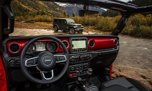 2018 Jeep Wrangler JL Interior Revealed with Colorful Trim and Larger Display