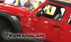 2018 Jeep Wrangler JLU Photographed Inside Factory, Reveals Production Details