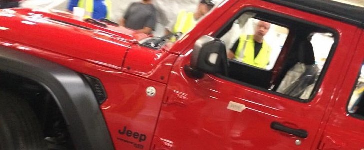 2018 Jeep Wrangler JLU Photographed Inside Factory