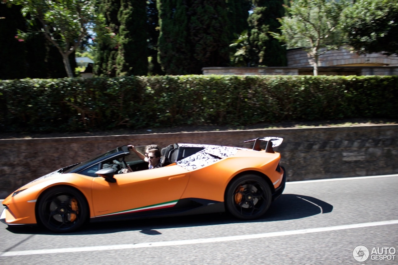 Lamborghini Huracan Performante Spyder Spotted In Italian