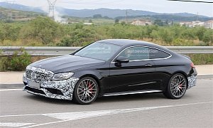 2018 Mercedes-AMG C63 Coupe Facelift Spied for the First Time