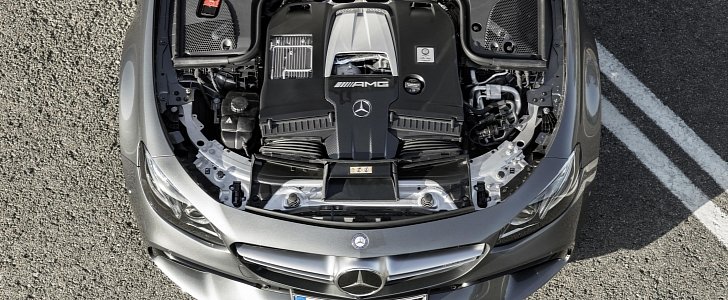 V8 engine of 2018 Mercedes-AMG E63 S