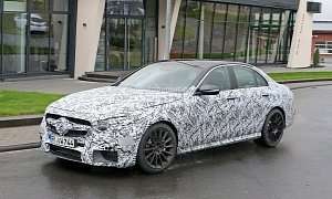 2017 Mercedes-AMG E63 Prototype First Spy Photos: Will Take 4.0 V8 Past 550 HP