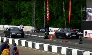 2018 Mercedes-AMG E63 S Drag Races 750 HP Audi RS7 and BMW M6