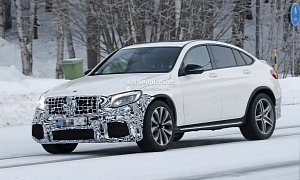 2018 Mercedes-AMG GLC 63 Coupe Makes Spyshot Debut, Ready for Twin-Turbo V8 Bang