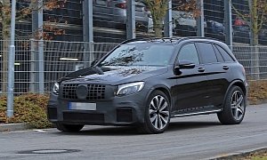 2018 Mercedes-AMG GLC63 Looks Hungry For BMW X3 Ms in Latest Spyshots
