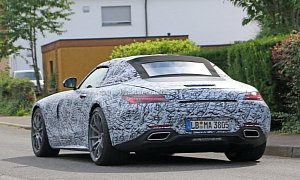 2018 Mercedes-AMG GT C Roadster Shows Its Soft Top in New Spyshots