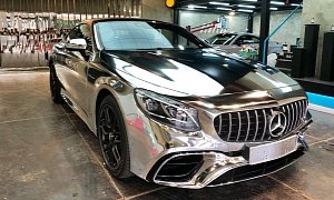2018 Mercedes-AMG S63 Coupe Gets the Silver Surfer Wrap in Hong Kong