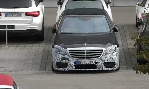 2018 Mercedes-AMG S63 Facelift Lurks Menacing in Latest Spy Video