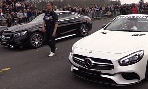 2018 Mercedes-AMG SL63 vs. Mercedes-AMG S63 Coupe Drag Race Is a Disappointment