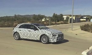 2018 Mercedes-Benz A-Class Filmed While Testing in Spain