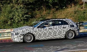 2018 Mercedes-Benz A-Class Stretches Its New Platform on the 'Ring