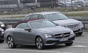 2018 Mercedes-Benz E-Class Cabriolet Shows Up in German Traffic as E400 4Matic