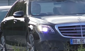 2018 Mercedes-Benz S-Class Facelift Headlights Fully Revealed in German Spy Clip