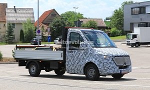 2018 Mercedes-Benz Sprinter Spied in Production Guise, Changes Camouflage