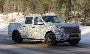 2018 Mercedes-Benz X-Class Spied in Production Trim, Pickup Truck Looks Rugged
