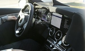 2018 Mercedes C-Class Facelift Interior Spyshots: S-Class Digital Dashboard, Could Bow in C Coupe