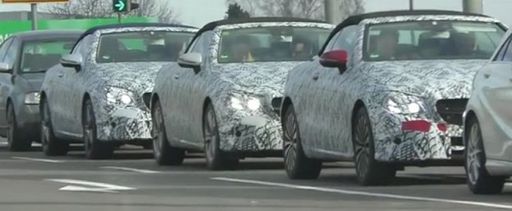 2018 Mercedes E-Class Cabriolet spied
