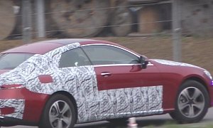 2018 Mercedes E-Class Coupe Design Details Revealed by Less Camouflaged Test Car