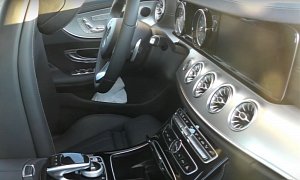 2018 Mercedes E-Class Coupe Interior Spied with New Air Vents, Third Side Window