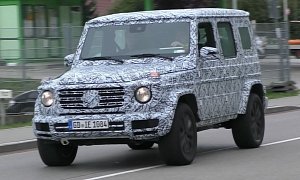 2018 Mercedes G-Class Prototype Spied on the Road, Sounds Like a V8