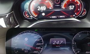 2018 Mercedes S 350d vs. BMW 730d Compete to Reach 250 KM/H