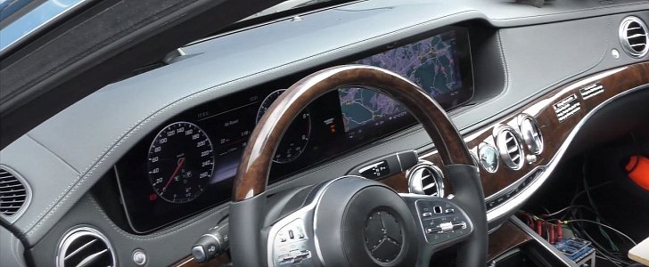2018 Mercedes S-Class Facelift Interior Spied