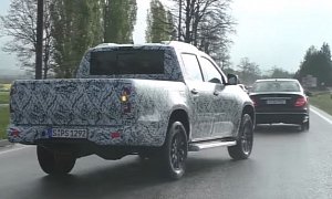 2018 Mercedes-Benz X-Class in German Traffic, Pickup Truck Could Come to U.S.