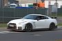 2018 Nissan GT-R NISMO Spied With Different Brakes And Camouflaged Front Fenders