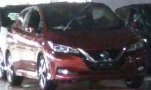 2018 Nissan Leaf Photographed Camo Free At Oppama Plant