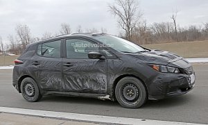 2018 Nissan Leaf Spied, It's More Car-Like Than The First Generation