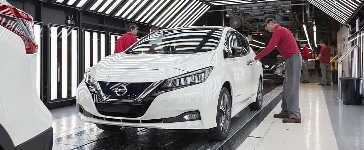2018 Nissan Leaf production in Europe