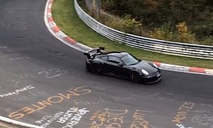2018 Porsche 911 GT2 Flies on Nurburgring, Prototype Looks Downright Sinister