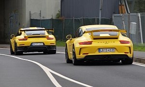 Nurburgring Assault: 2018 Porsche 911 GT2 RS and 2018 911 GT3 Get Together