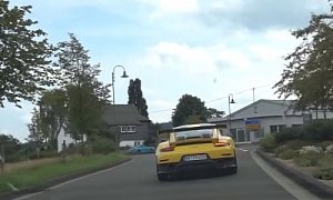 2018 Porsche 911 GT2 RS Gets Chased by YouTuber Visiting the Nurburgring