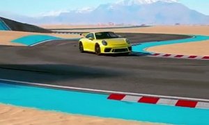2018 Porsche 911 GT3 Literally Rocks the Track in Chris Labrooy's Surreal Art