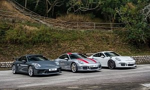 2018 Porsche 911 GT3 Meets 911 R and 911 GT3 RS PDK in Awesome GT Photo